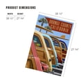 thumbnail image 2 of Lantern Press 1000 Piece Jigsaw Puzzle, Orange County, California, Woodies Lined Up, 2 of 5