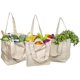 thumbnail image 1 of Las mejores bolsas de lona para la compra con fundas para botellas - Bolsas de tela para la compra resistentes y de primera calidad - Bolsas reutilizables para la compra - Bolsas para la, 1 of 5