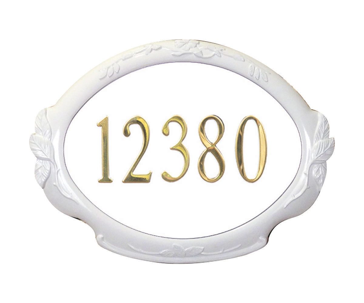 Floral Address Plaque (Copper) by Special Lite Products Company, Inc
