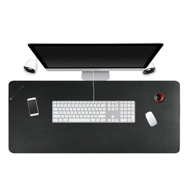 Almohadilla de escritorio para oficina, hogar, 31 x 13 pulgadas, piel sintética, impermeable, grande, organizador de alfombrilla de escritorio, multifuncional, ultrafino, de doble uso, protector de al