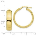 thumbnail image 3 of Leslie's Real 10kt Yellow Gold Polished Hoop Earrings; for Adults and Teens; for Women and Men, 3 of 3