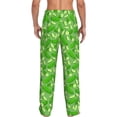 thumbnail image 2 of Bixox Men's Green Cucumber Patterned Pajama Pants with Pockets Lounge Clothes for Home, 2 of 5