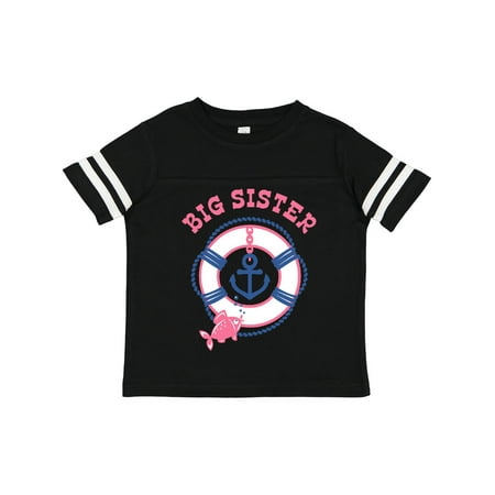 

Inktastic Nautical Big Sister Gift Toddler Toddler Girl T-Shirt