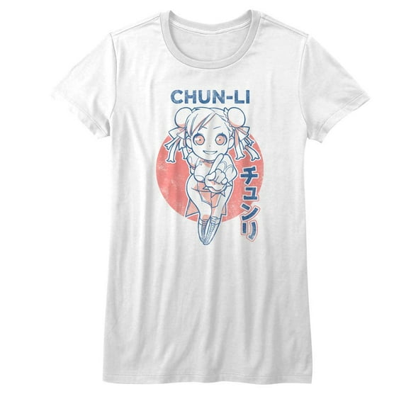 Street Fighter Cutesy Chunli White Women's T-Shirt S