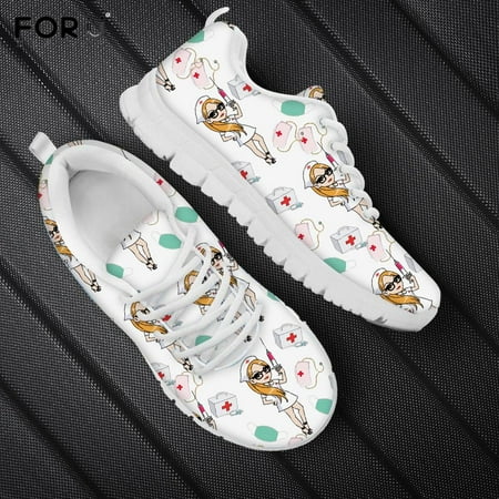

Zapatillas Mujer Cute Galaxy Nurse Printed Jogging Shoes for Women Casual Mesh Ladies Sneakers Nursing Gifts For Woman Footwear