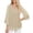 *1-Beige, variant on VBVC Women's Glitter 3/4 Sleeves Blouse,Ladies Breathable V-Neck T-Shirt,Ruffle Party Top For Women,Beige,Size XL