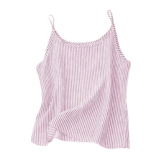 Fewfanhot Women's Tops, Tees & Blouses Linen Sleeveless Tank Tops Basic Summer Casual Crewneck Blouse