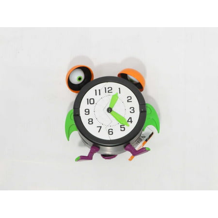 Hyde and Eek 8 Inch Haunted Monster Alarm Clock Animated Halloween Decor with Light and Sound