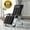 Black, variant on FICISOG Zero Gravity Chair, Zero Gravity Lounge Chair with Adjustable Pillows and Cup Holder Trays for Tanning,Black&White
