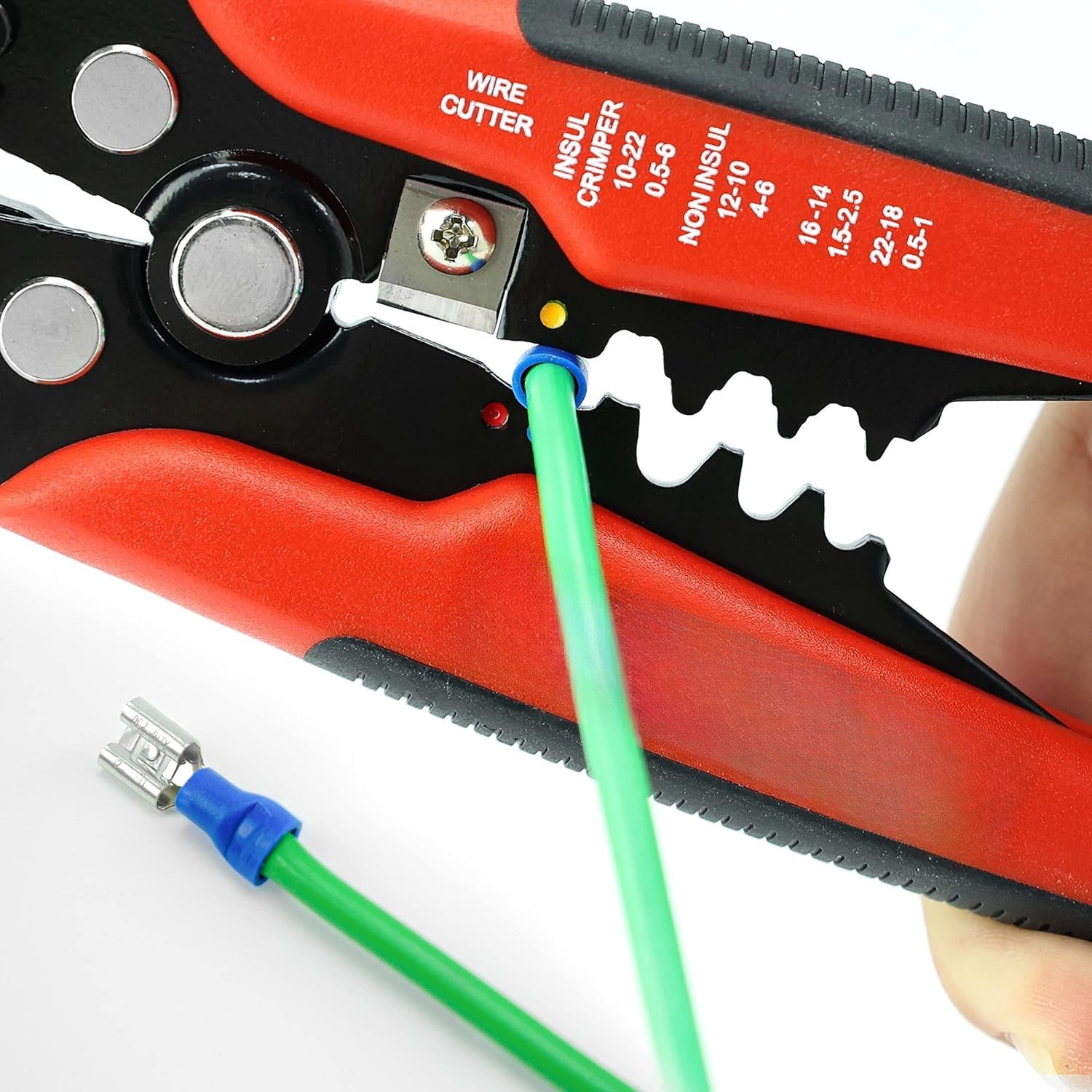 Self Adjusting Wire Stripper - 3 in 1 Heavy Duty Automatic Wire Stripping Tool | 10-24 AWG Wire  for Electrical  , Crimping Tool