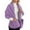 Purple, variant on Oversized Knit Scarf Wrap Shawl Blanket Wearable Poncho For All Season Warm Soft Comfortable