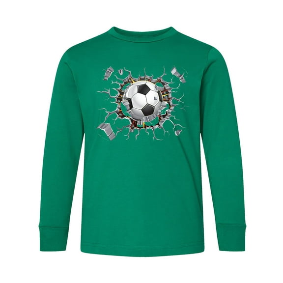 Inktastic Soccer Breakthrough Long Sleeve Youth T-Shirt