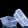 thumbnail image 3 of Sparsain 50Pcs Disposable Clear Fruit Boxes Salad Containers Food Storage Containers Takeaway Packaging Boxes (500ml), 3 of 6