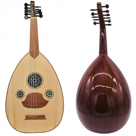 Amazing!! Beginner Turkish Oud "The Turkish Butterfly" + Soft Case - Mahogany / Glossy Finish - Cat#166C