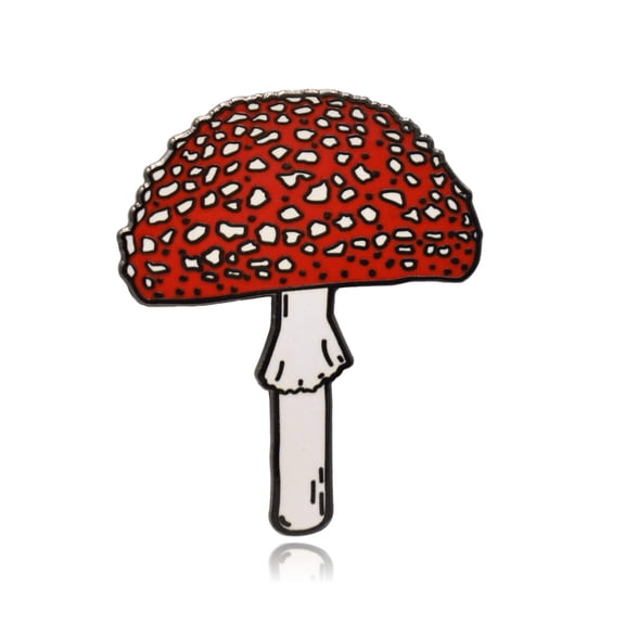 Amanita Mushroom Hard Enamel Pin | Clayton Jewelry Labs