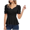 thumbnail image 1 of Fiudx Ofertas Flash Del Día Blusa Superior de Camiseta Sin Mangas con Cuello Redondo Informal para Mujer a La Moda, 1 of 6