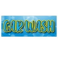 thumbnail image 1 of Car Wash Blue Yellow Bubbles 13 oz Vinyl Banner With Metal Grommets, 1 of 5