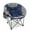 Blue, variant on Folding Round Moon Camping Chair,Lawn Chair w/Cup Holder,Cooler Bag,Purple