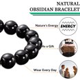 thumbnail image 3 of Cuentas de poder curativo natural, cuentas de cristal con piedras preciosas, pulseras de macramé ajustables unisex, 3 of 5