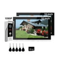 thumbnail image 2 of 7/10 Inch Video Intercom 1080P Doorbell For Apartment 2-Monitors Kit In Private House Wifi Security Home System Swipe Unlock ,Install Fast, 2 of 5