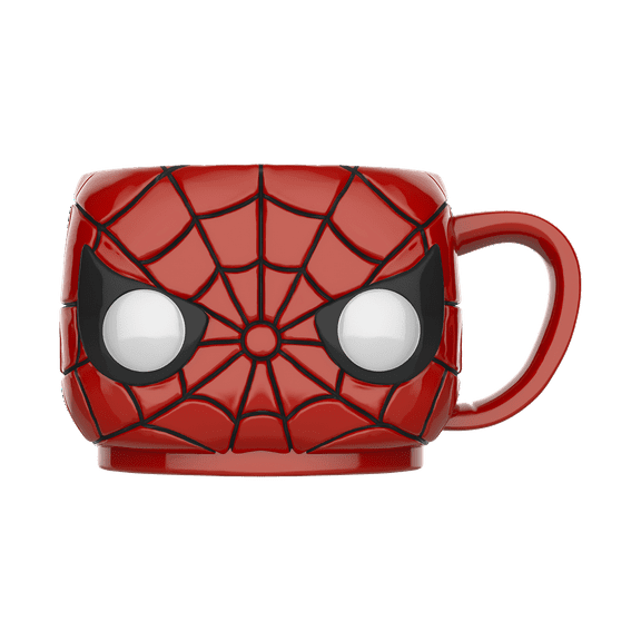 Funko Pop! Mug: Marvel - Spider-Man Ceramic Mug 16oz, Red, Black