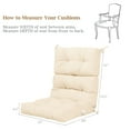 thumbnail image 3 of Costway 22'' x44''  Indoor Outdoor  Back Chair Cushion Tufted Pillow Patio Seating Pad Beige, 3 of 10