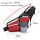 thumbnail image 2 of Riñonera ligera para correr con soporte para botella de agua para corredores, fitness, senderismo y jogging, rojo, 2 of 5