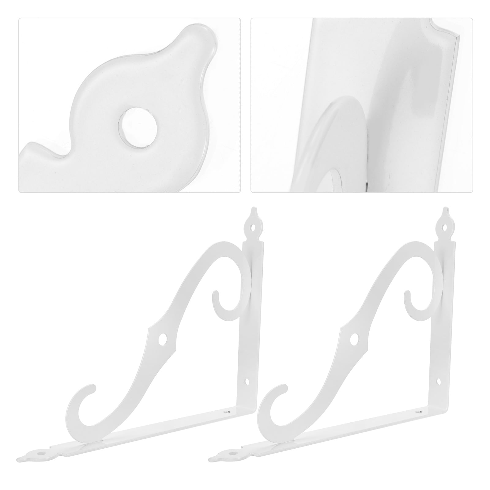 Bracket Heavy Duty Shelf Brackets Floating Shelves for Wall Decorative Hanging Storage White