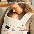 thumbnail image 3 of Momcozy Newborn Baby Carrier - Adjustable Neck Support with Sunshield CR02 Mesh, Khaki, 3 of 8