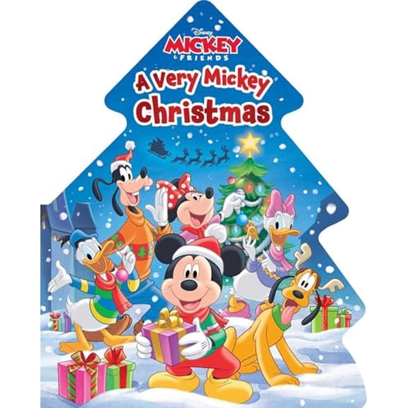 Pre-Owned Disney Mickey & Friends: A Very Mickey Christmas (Shaped Board Books) Paperback