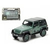 2012 Jeep Wrangler U.S. Army Hard Top Dark Green With Display Showcase 1/43 Diecast Model by Greenlight