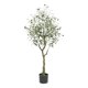 thumbnail image 1 of Olivo artificial con maceta, planta artificial decorativa de 1,2 m para jardín u oficina. Estilo A, 1 of 9