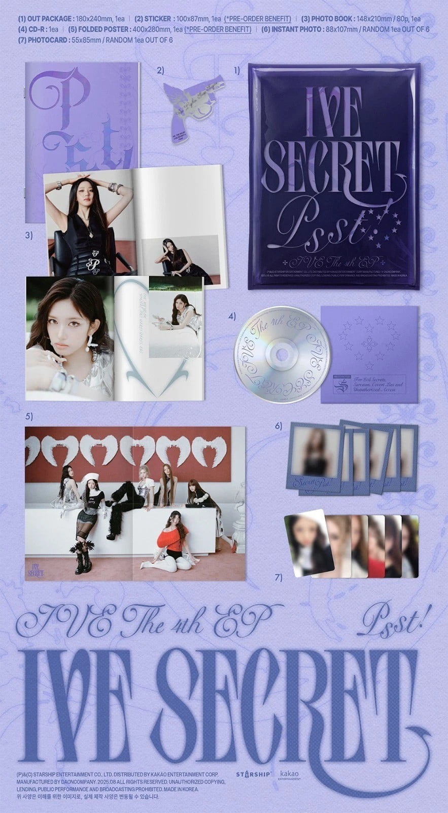 IVE - [IVE SECRET] 4th Mini Album LOVED IVE (Limited) Version