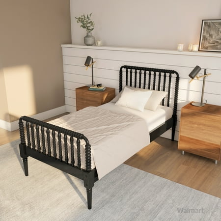 Furniture Of America Traditional Jenny Lind Twin Black Rail