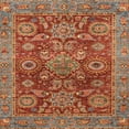 thumbnail image 1 of Ahgly Company Indoor Square Abstract Orange Brown Abstract Area Rugs, 4' Square, 1 of 6