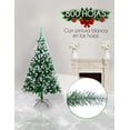 thumbnail image 2 of RED VELVET Árbol de Navidad Nevado de 180 cm - Pino Frondoso con Acabado , Perfecto para Decoración Festiva y Creación de Ambientes Acogedores en Hogares y Oficinas, 2 of 6
