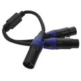 thumbnail image 1 of Xlr Splitter Male To Double Female Xlr Patch Cable 3 Pin Microphone Cable, 1 of 3