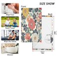 thumbnail image 6 of Yayeee 100% Cotton Hand Towels for Bathroom 16" x 28" Soft Absorbent Kitchen Towel, Red Flowers Pattern, 6 of 7