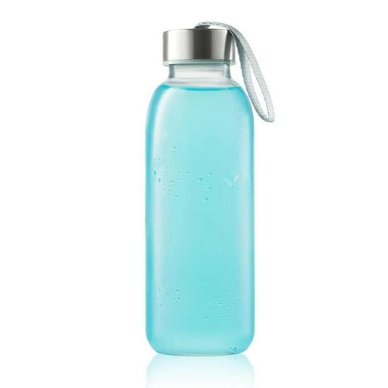 Eco Friendly Home :: 16 oz Glass Bottle with Straw Cap and