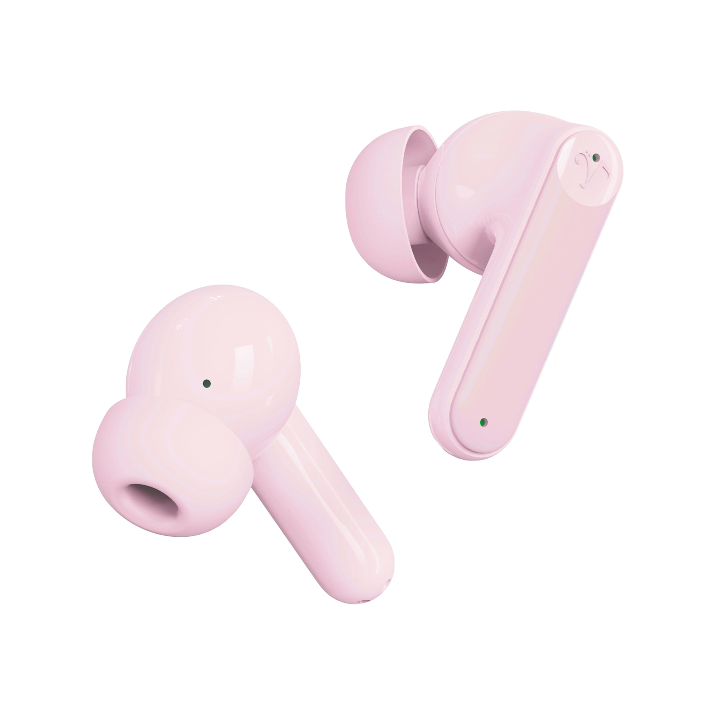 Visual Land SOUNDWAVE A1 Plus Active Noise Cancelling Earbuds, 6 Mics, 48H Total Playtime, 15 Mins = 6 Hours Playtime - Pink