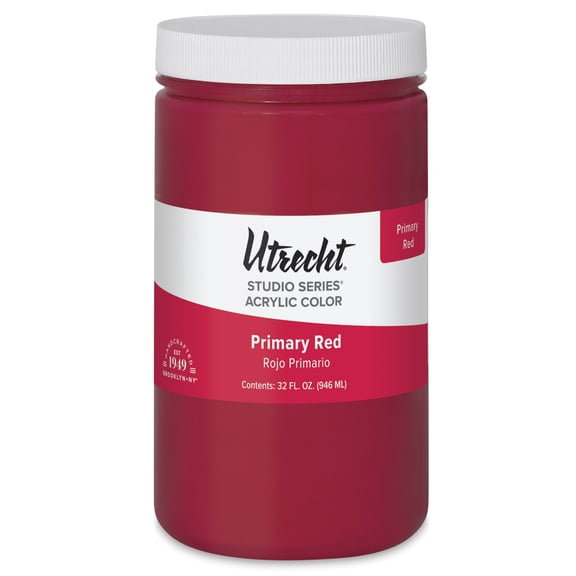 Utrecht Studio Series Acrylic Paint - Primary Red, Quart