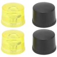 thumbnail image 2 of 2 Set Rubber Striking Head Hammer Replacement Tips Set Mallet Accessories Yellow BlackDia 30mm, 2 of 5