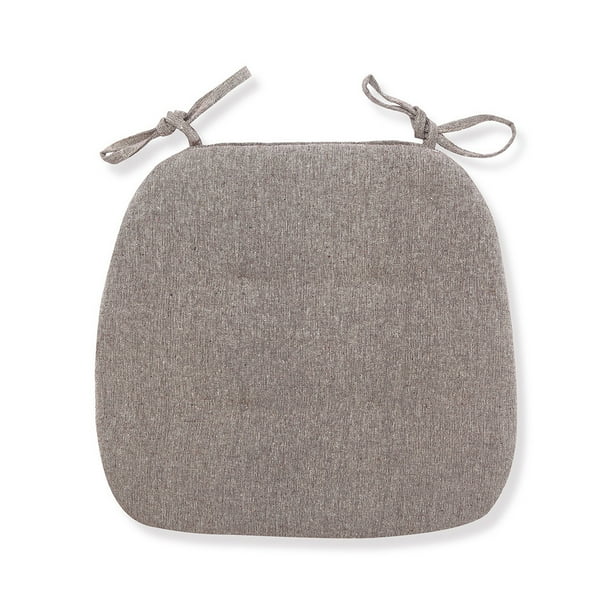 Billuyoard Asiento Comedor Silla Taburete Cojín Silla Cojín con lazos Antideslizante Moda Transpirable Coche Esponja para el jardín del hogar Decoración del hogar Color café 43x41x35cm