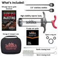 thumbnail image 2 of SpitJack SQUIRT 50 Meat Injector Kit with Case and Two Needles, 50ml Syringe, 2 of 7