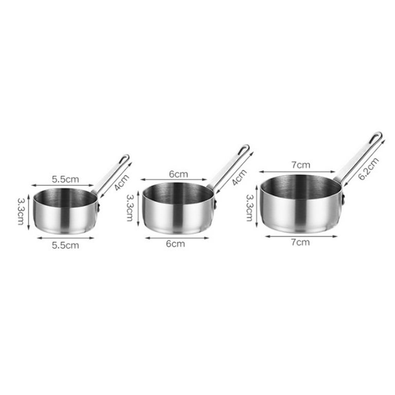 Stainless Steel Small Milk Pot Sauce Pans Stove Top Cooking Mini
