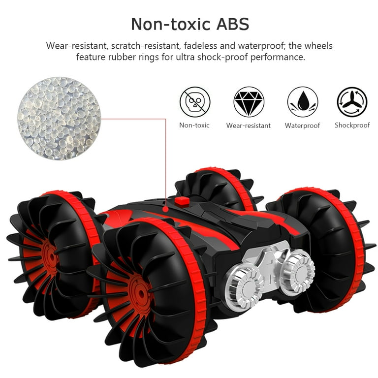  Amphibious RC Car for Kids-Waterproof 2.4 GHz 4WD