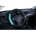 thumbnail image 2 of Auto Drive 1 Piece Gel Steering Wheel Cover Leather Black/Blue - Universal Fit, 23SWC78, 2 of 8