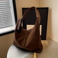 thumbnail image 6 of Suede Shoulder Tote Bag for Women Elegant Slouchy Purse with Roomy Interior Ideal Work and Daily Use, 6 of 6