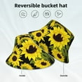 thumbnail image 4 of Kdxio Reflective Bucket Hat - Sunflowers In Vintage Print Bucket Hat for Men,Women, 4 of 9