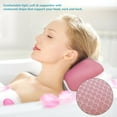 thumbnail image 4 of Bath Pillow Bathtub Spa Pillow, Non-Slip Bath Pillow with Big Suction Cups, Supports Neck and Shoulders Home Spa Pillows for Bathtub, Hot Tub, Anti Bacterial & Comfortable - Pink, 4 of 6